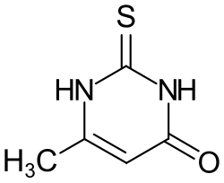 Strukturformel von 6-Methyl-2-thiouracil