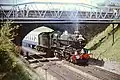 Lokomotive 6000 King George V im Jahr 1975 vor einem Sonderzug