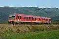 Triebzug der DB-Baureihe 628 von InterRegional Călători bei Ulmeni (2023)
