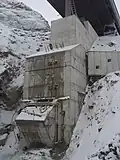 Faserbetonfundament ausgeschalt