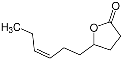 Strukturformel von Dec-7-eno-1,4-lacton