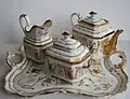 Kaffee- und Teeservice (Teile) „Achteckig längliche Form zu 3 Personen“ gem. Preisliste von etwa 1828, aus Privatbesitz Detlef Dauer