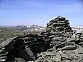 Der Gipfelcairn des A’ Chailleach