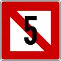 A.5.1 Stillliegeverbot auf der Wasserfläche, deren Breite, gemessen vom Aufstellungsort, auf dem Tafelzeichen in Metern angegeben ist.