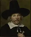 Porträt eines Mannes mit dunklem Hut