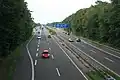 Am Auto­bahn­kreuz Aachen vor dem Umbau