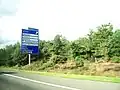 A67 beim Knooppunt Leenderheide