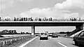 Die Autobahn A&nbsp;7 bei der Eröffnung zwischen Tarp und Handewitt, 1976