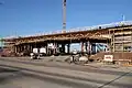 Spannbetonbrücke mit Lehrgerüst komplett in Schalung (A&nbsp;73 AS Rödental)