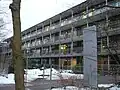 Das Geriatriegebäude, der Nebeneingang