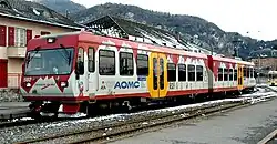 Beh 4/8 592 in Aigle