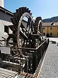 Wassermühlräder (Nachbau) für den Maschinenbetrieb