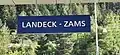 Abweichendes Design im Bahnhof Landeck-Zams