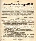 Nachtrag zur Schützenschnur aus dem Armee-Verordnungs-Blatt von 1894.