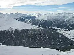 Alteingrat vom Jakobshorn aus gesehen