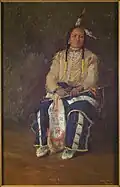 Porträt von Ta-Tan-Ka-Ska, Häuptling der Porcupine Division der Sioux Nation, 1905