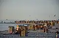 Abendstimmung am Strand des Ostseebads Laboe