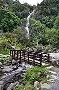Die Brücke und der Wasserfall