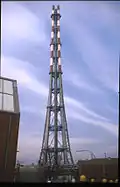 Der Abgaskamin des Kraftwerk Schilling in Stade war ca. 220&nbsp;m hoch