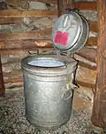 Abortkübel von der Grube Lüderich im Bergischen Museum für Bergbau, Handwerk und Gewerbe in Bergisch Gladbach