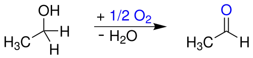 Milde Oxidation von Ethanol zu Acetaldehyd