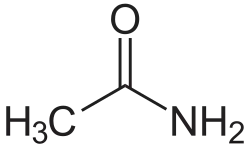 Strukturformel von Acetamid