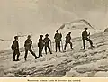 Ratti (Mitte) um 1900 auf einer Alpentour