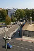Abschnitt der Ackerstraße als Teil der Gedenkstätte Berliner Mauer, 2011