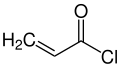 Strukturformel von Acryloylchlorid