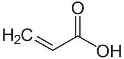 Struktur von Acrylsäure