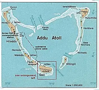 Karte von Addu