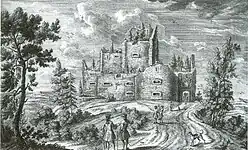 Kupferstich von Johann Caspar Ulinger nach einer Zeichnung von Johann Melchior Füssli (im Original noch etwas Text)