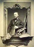 Adolphe-Jean-François-Marin Dallemagne, Porträt von Auguste-François Bonheur, Fotografie, ca. 1863