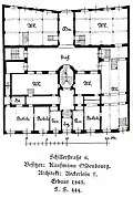 Grundriss von Aeckerlein für Haus Oldenbourg, Schillerstraße 6