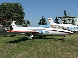 Eine der beiden gebauten Aero L-29A im Letecké muzeum Kunovice
