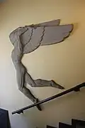 Flachrelief Mann mit Flügeln am Chaveztor