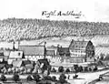Merian-Stich der Burganlage um 1650