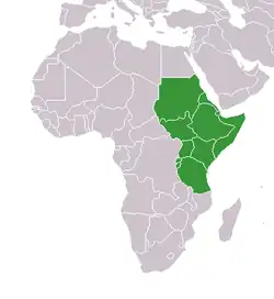 Mitglieder der CECAFA