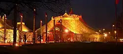 Zeltstadt der Inszenierung Afrika! Afrika! von André Heller auf dem Waterlooplatz, 2008