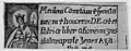 Agathazettel mit sehr fehlerhaftem Segensspruch. Kupferstich, 18. Jahrhundert