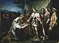 König Ferdinand III. empfängt die Tribute des maurischen Herrschers von Baeza