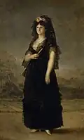 Ganzfigur, stehend Francisco de Goya: Porträt der Königin Maria Luisa, um 1800