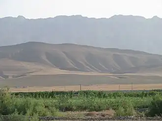 Blick von der Ahal-Ebene auf den Kopet-Dag