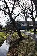 Mühlenhof und Rotbach von Norden