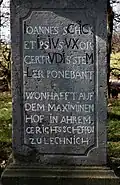 Inschrift als Chronogramm