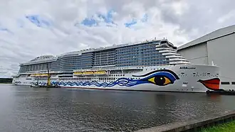 AIDAcosma, größtes Schiff von AIDA Cruises, 2021