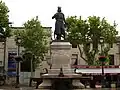Statue Ludwigs&nbsp;IX. in dem von ihm 1248 angelegten ehemaligen Mittelmeer-Hafen Aigues-Mortes