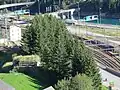 Blockhaus über dem Südportal der Gotthardbahn