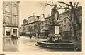 Statue und Brunnen des Roi René um 1930