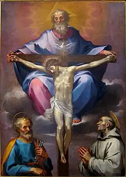 Ventura Salimbeni, Die Dreifaltigkeit mit dem hl. Petrus und dem hl. Bernhard